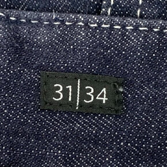 Fendi Fila Collaboration Dark Blue Wide-Leg Cotton Denim Pants Size 31/34 - Picture 4 of 8